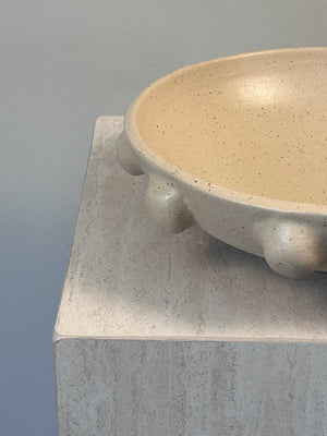 Beaded Bowl - Beige