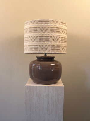 Dune Table Lamp - Chocolate - Beige-Offwhite