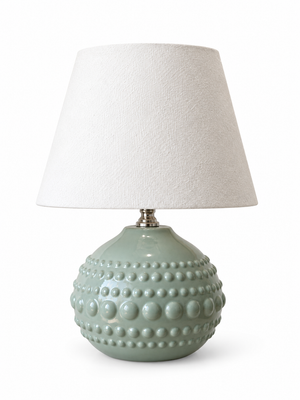 Pebble Table Lamp - Mint Green - Conical