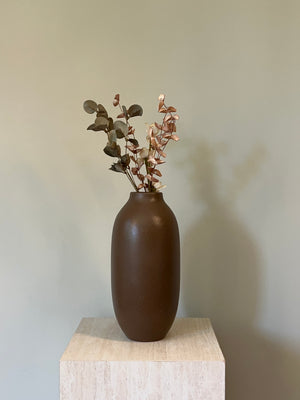 Medium Pottery Vase - Brown
