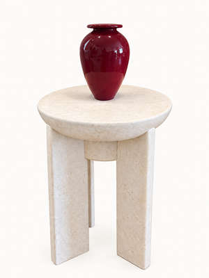 Small Glossy Vase - Burgundy