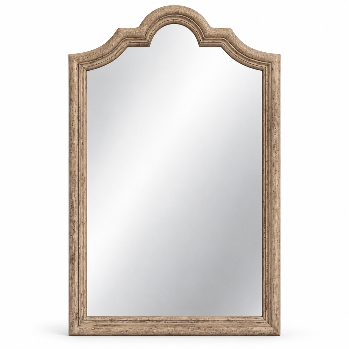 Wooden Arched Mirror