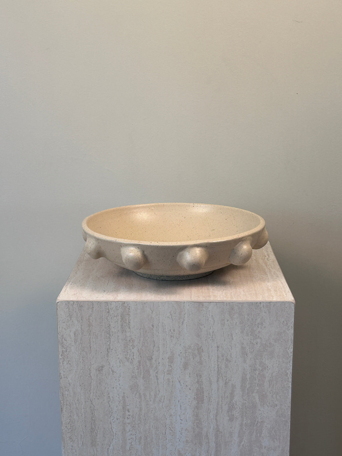Beaded Bowl - Beige
