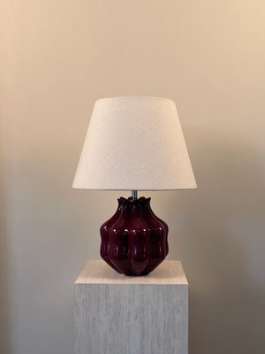Bloom Table Lamp - Burgundy - Conical