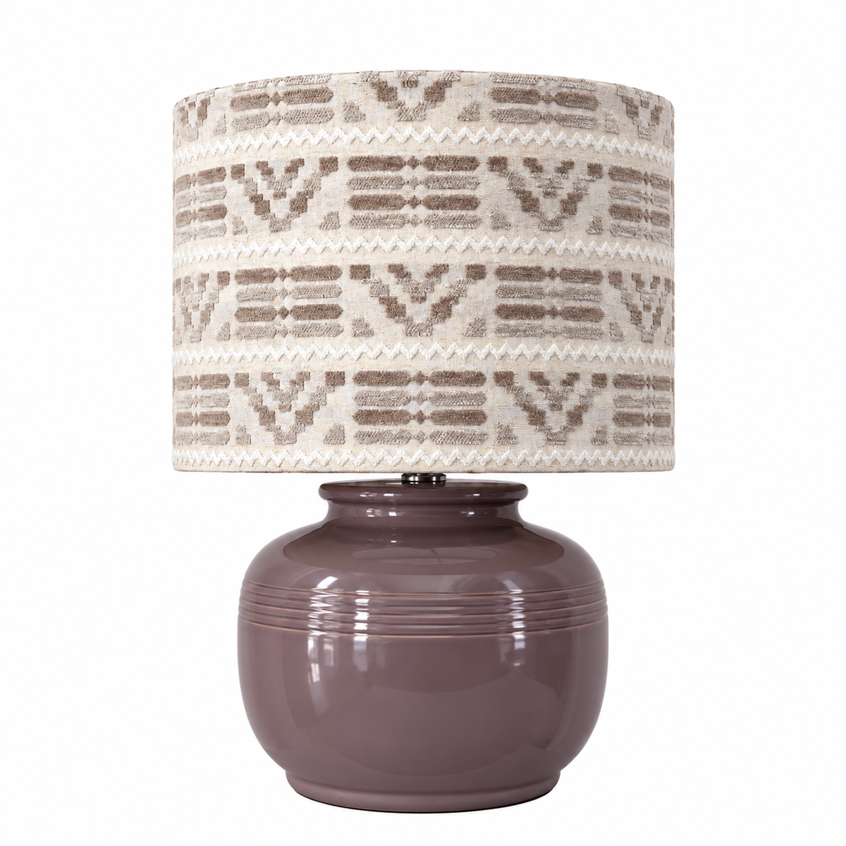 Dune Table Lamp - Chocolate - Beige-Offwhite