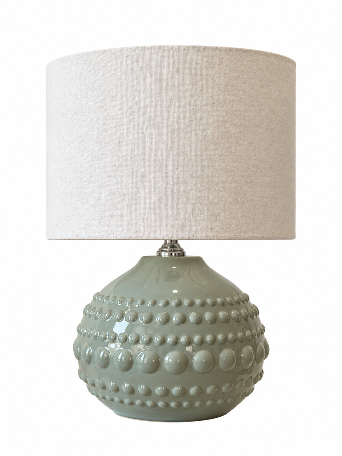 Pebble Table Lamp - Mint Green - Circular