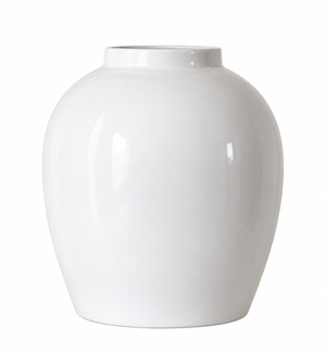 Cove Glossy Vase - Warm Offwhite / Ivory