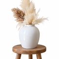 Cove Glossy Vase - Warm Offwhite / Ivory
