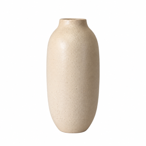 Medium Pottery Vase - Cream