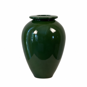 Small Glossy Vase - Olive Green
