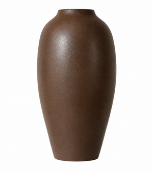 Tall Pottery Vase - Brown