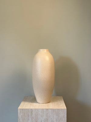 Tall Pottery Vase - Cream